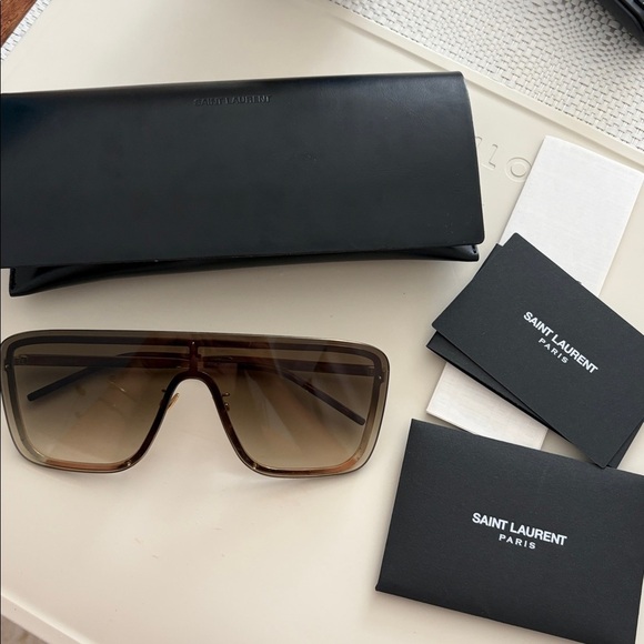Saint Laurent Accessories - Saint Laurent Sl 364 Sunglasses Brown Gold